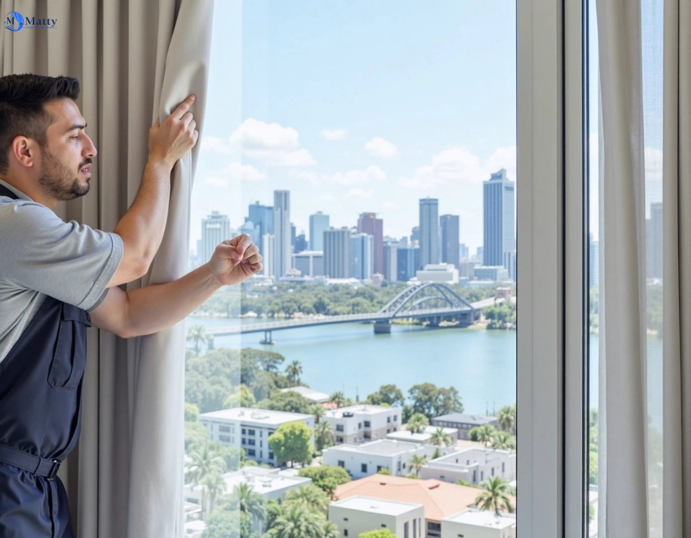 Professional curtain steam cleaning service eureka-vic QLD by Matty Curtain Cleaning