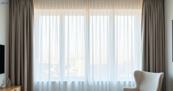 Freshly steam cleaned curtains in eureka-vic QLD
